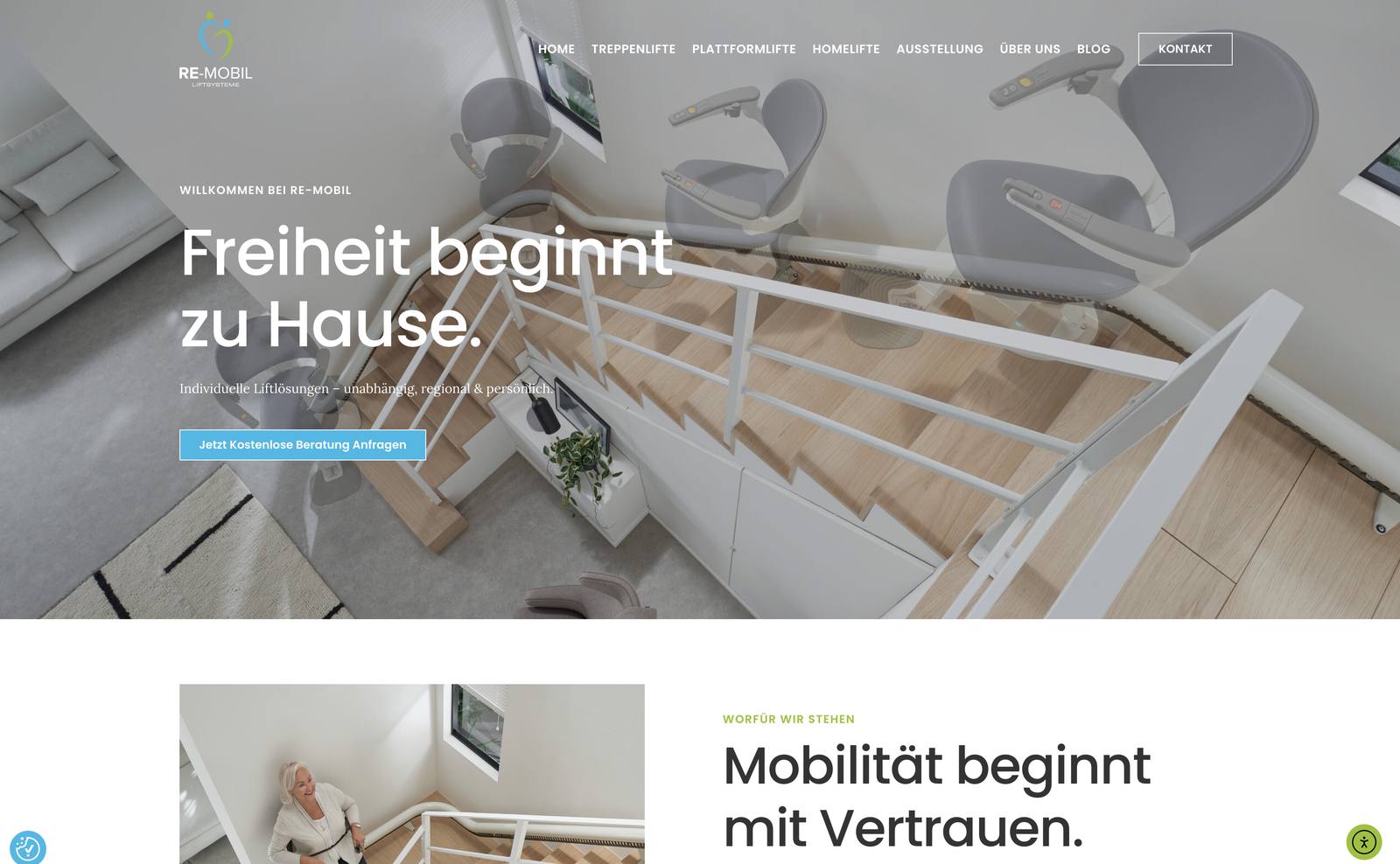 Homepage of re-mobil.de